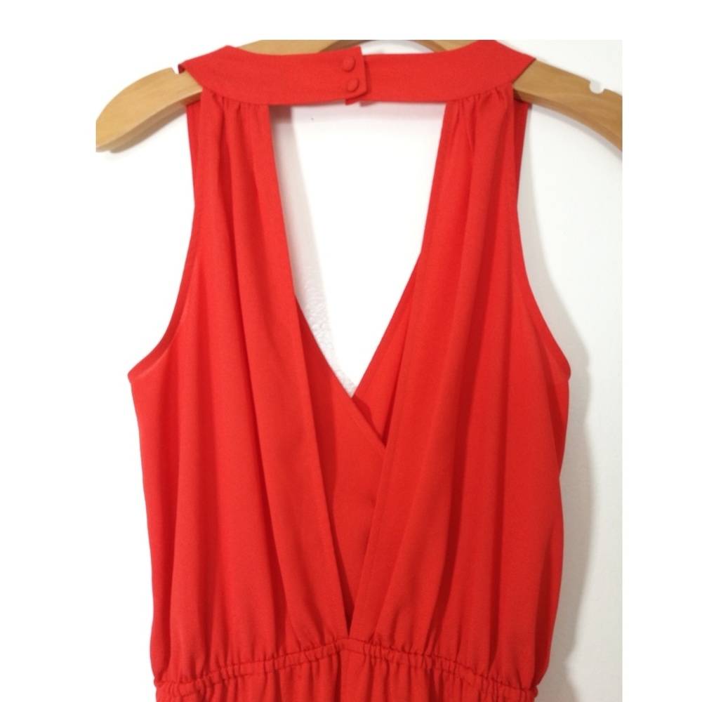 Bebe Red Jumpsuit - Picture 3 of 4